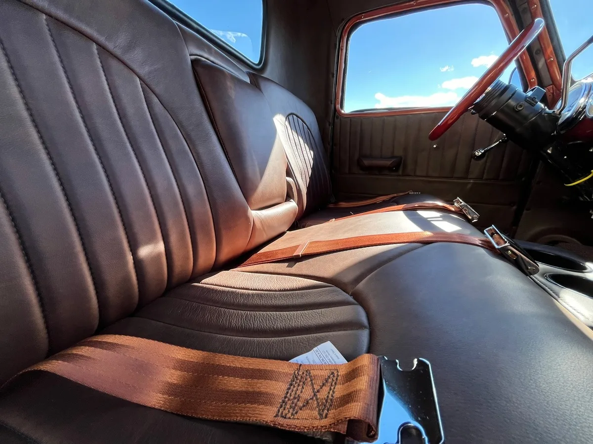 1949 GMC Cabover Leather Interior